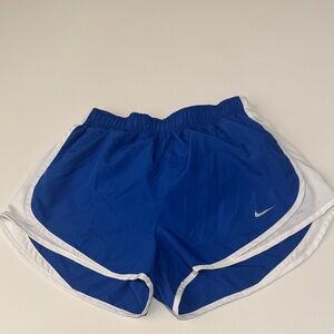 Nike Women's Athletic Shorts in Blue and White